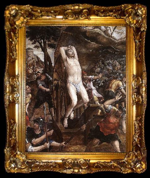 framed  Michiel Coxie The Torture of St George., ta009-2